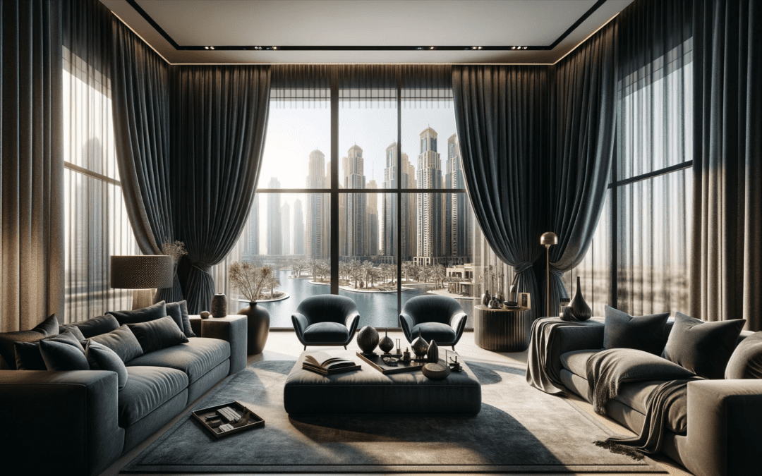 Blackout Curtains in Dubai with Motorized Operation