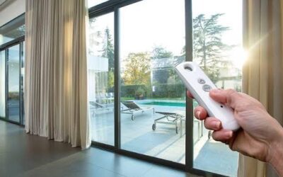 Motorized Curtains for Sliding Glass Doors