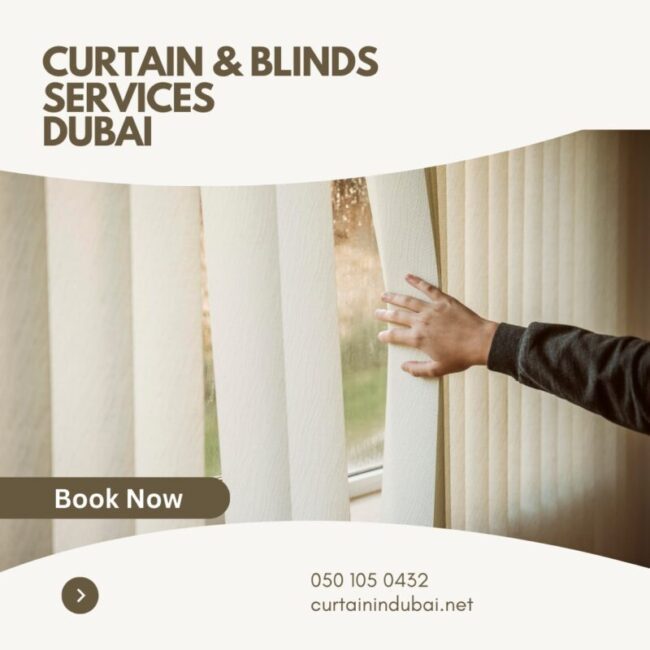 Roman Blinds Dubai installation
